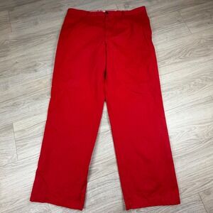 Dockers Mens Red UGA Go Dawgs Chino Pants Straight Leg Cotton Khakis 38x32